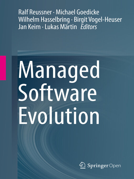 Title details for Managed Software Evolution by Ralf Reussner - Available